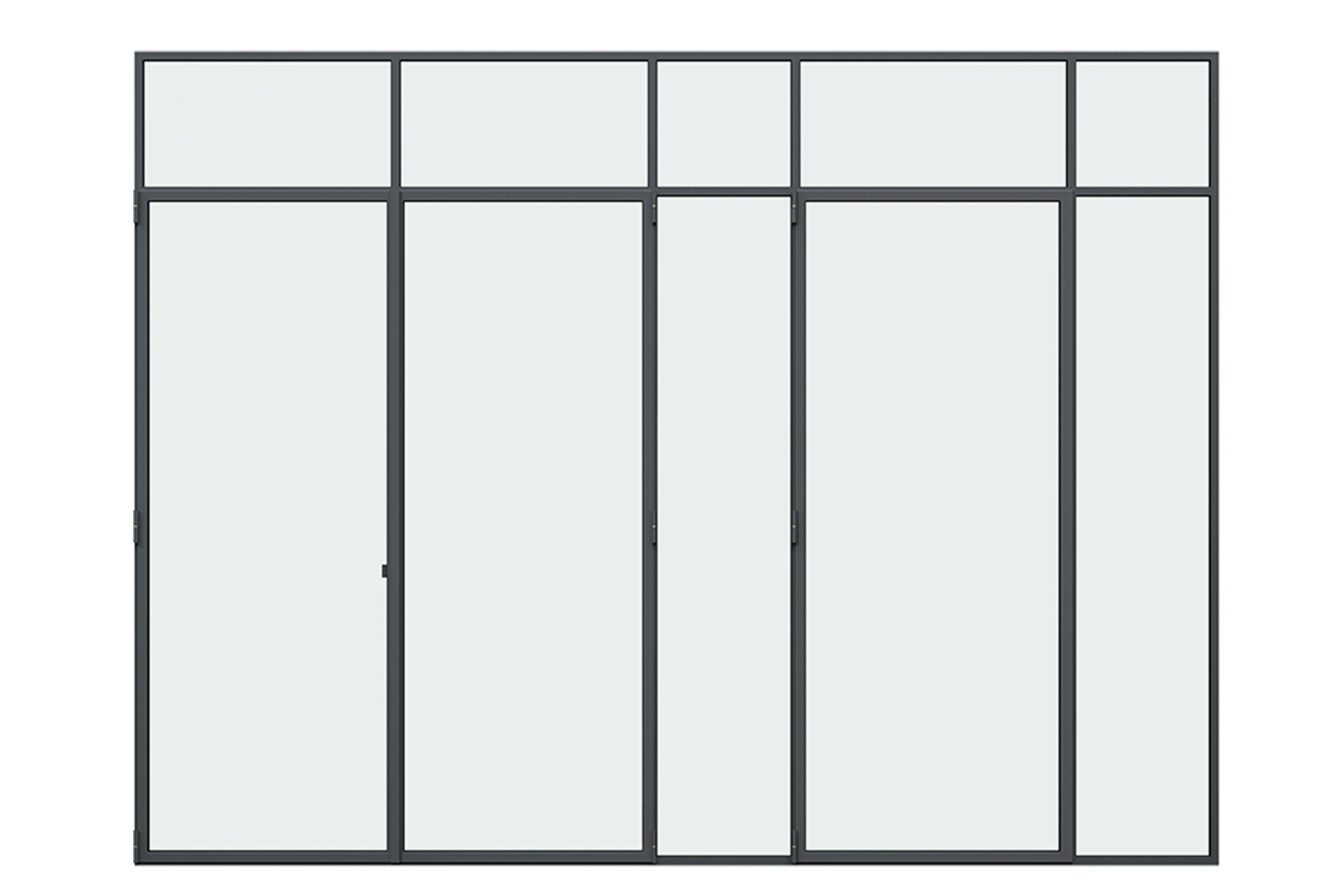 3D Render Of The French Door From A Front View