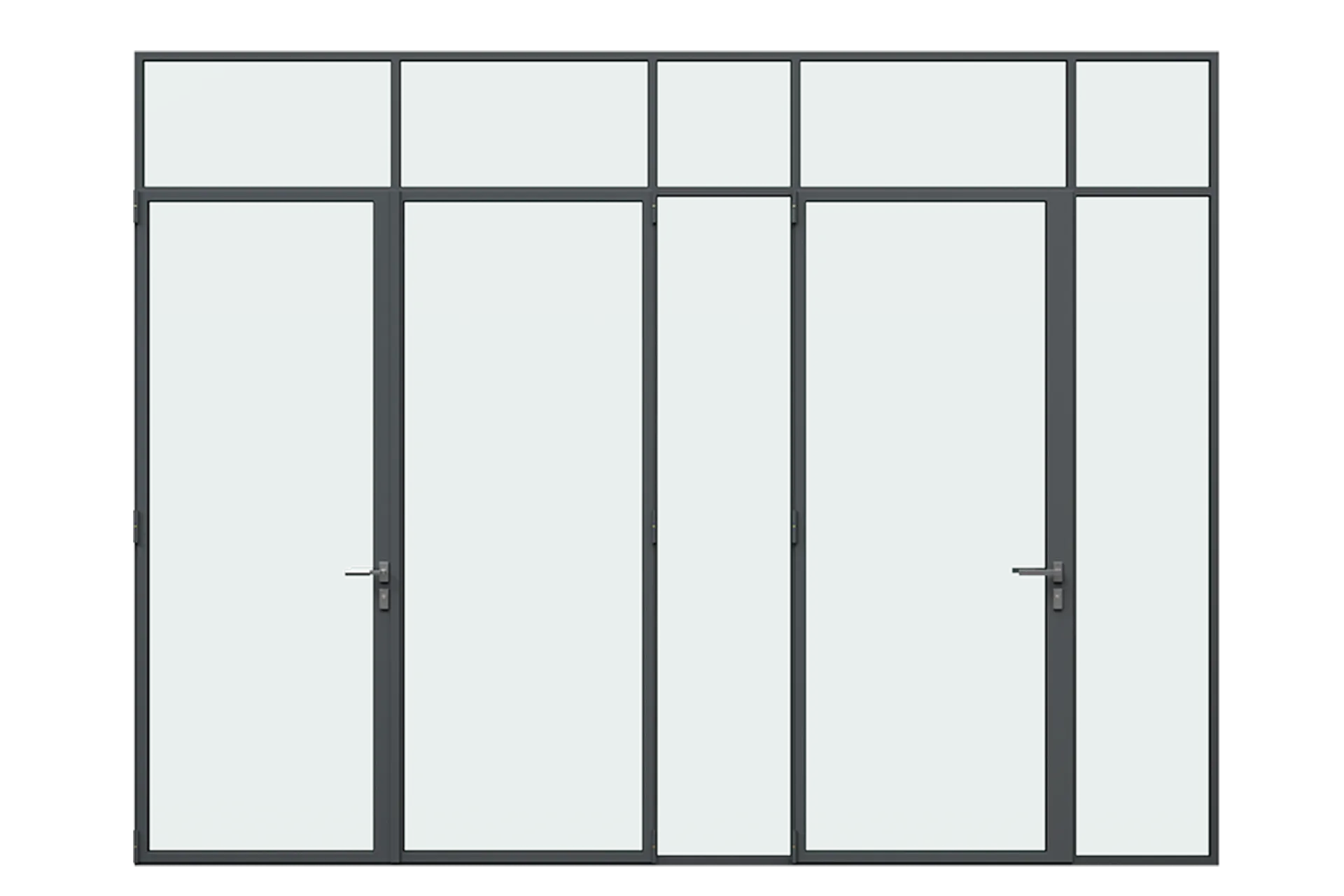 3D Render Of The Lock Mullion From A Front View