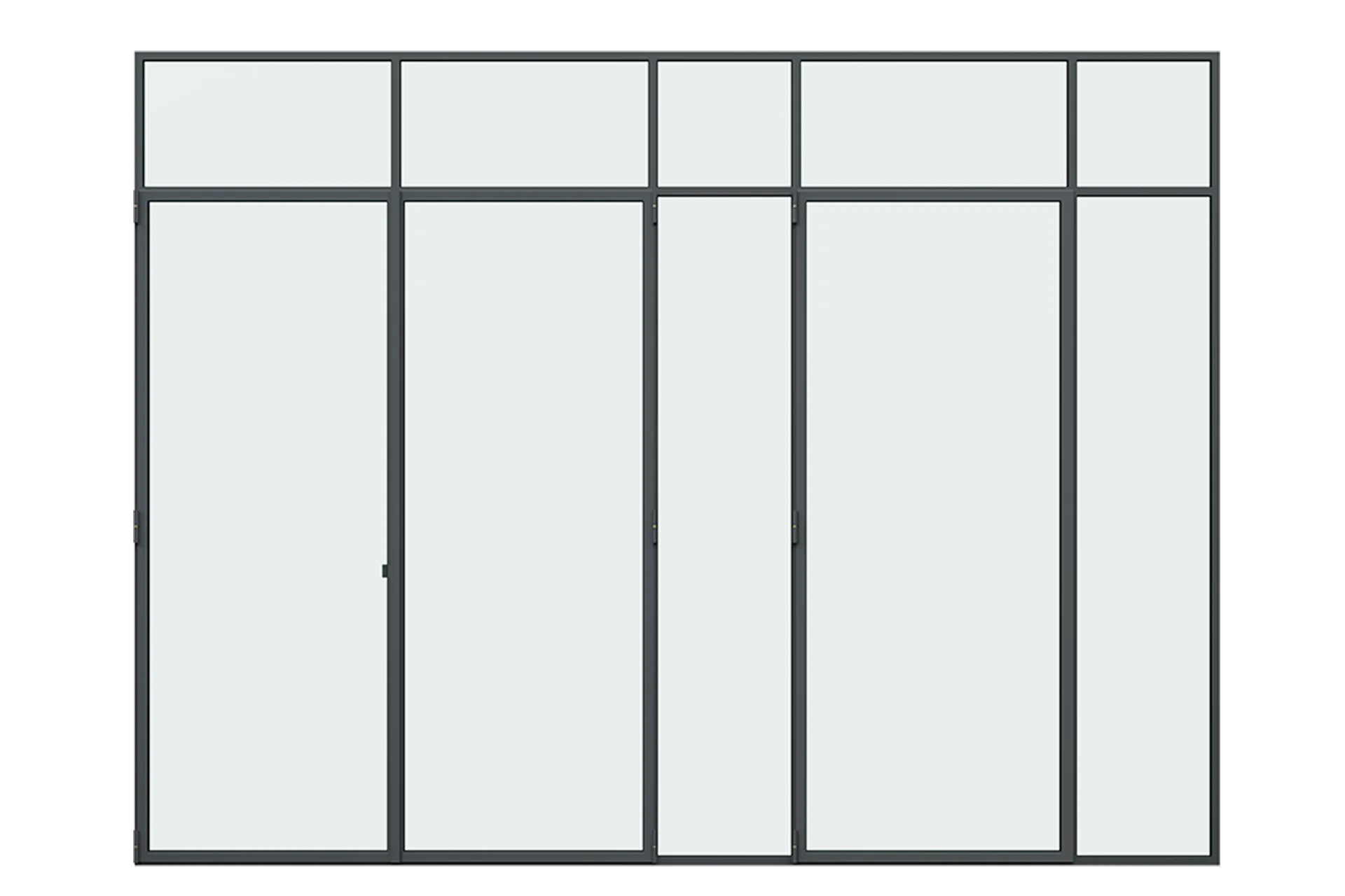3D Render Of The French Door From A Front View
