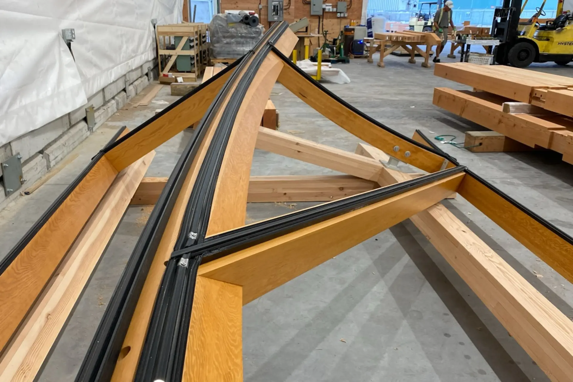 raico timber curtain wall process