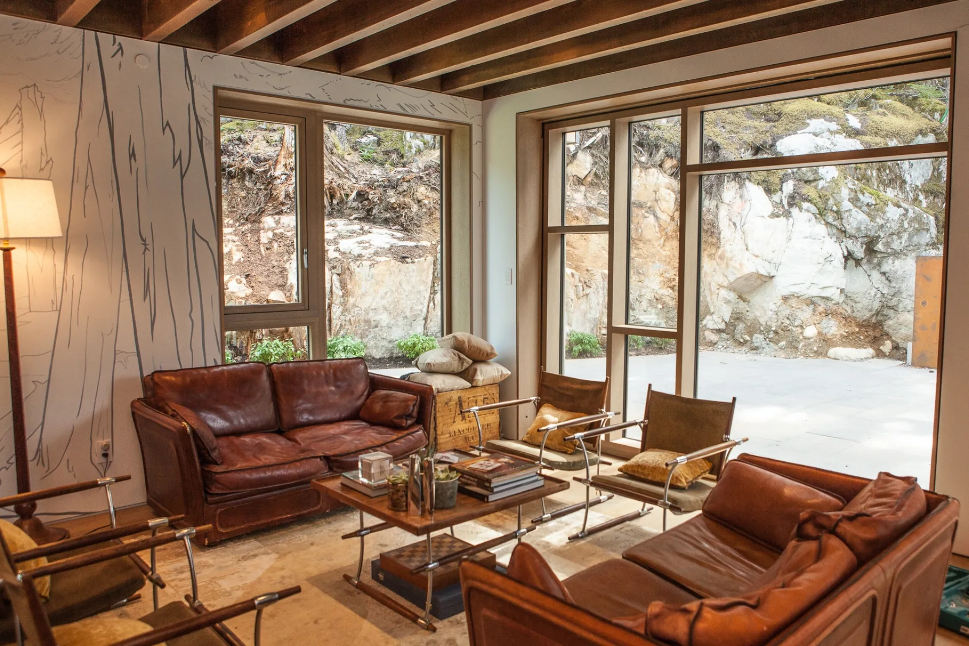 Whistler residence raico thermhi wood curtain wall windows 3