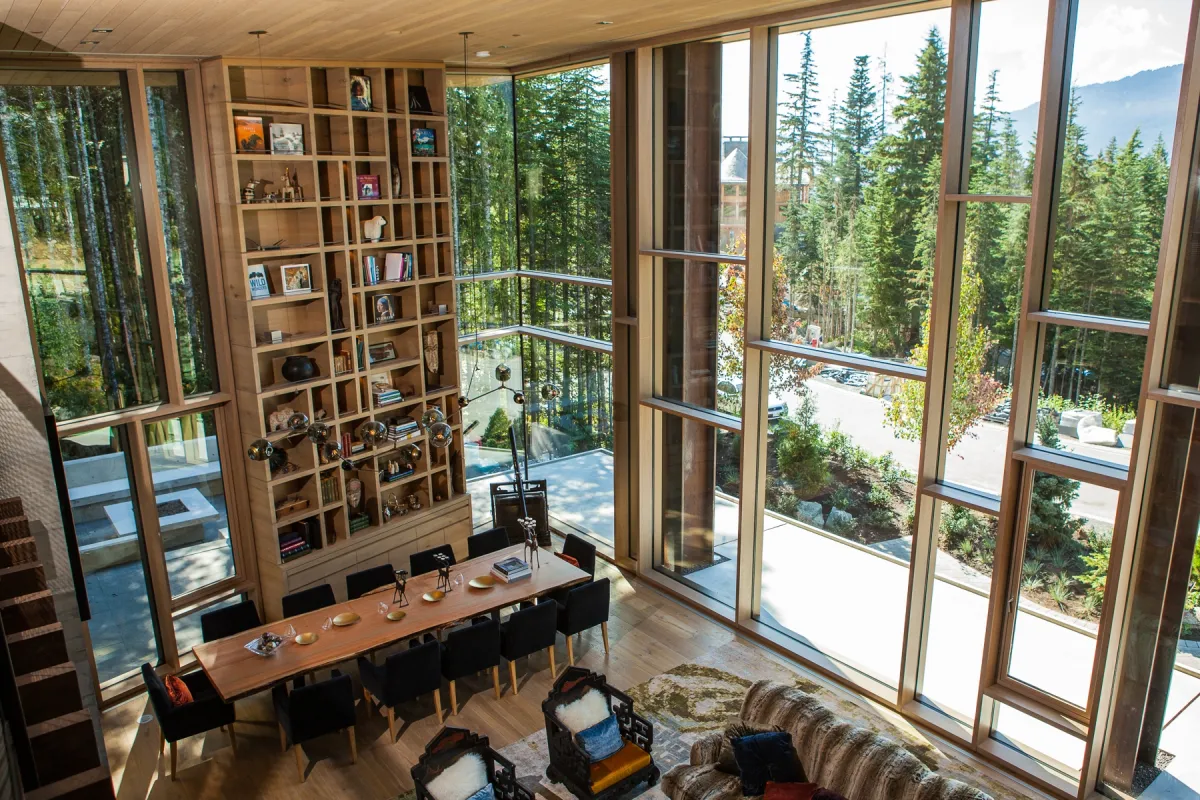 Whistler residence raico thermhi wood curtain wall windows 2