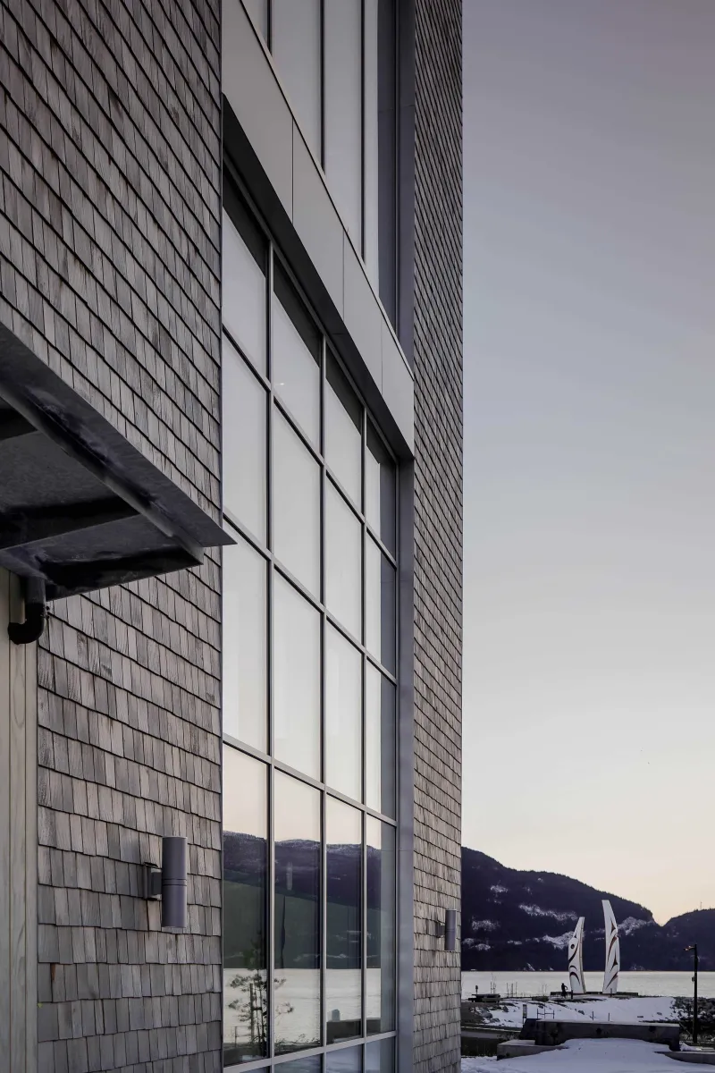 Squamish oceanfront curtain wall aluminum windows raico 4