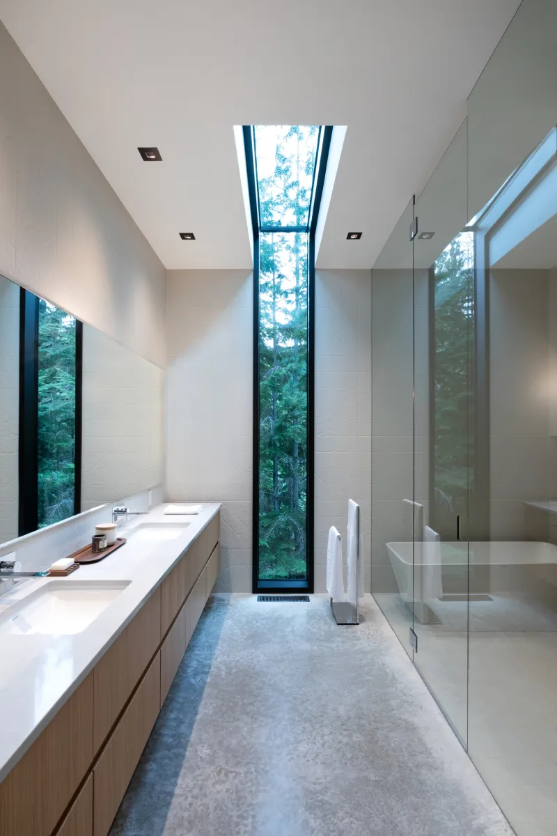 Whistler residence skylight curtain wall raico thermai aluminum windows 2