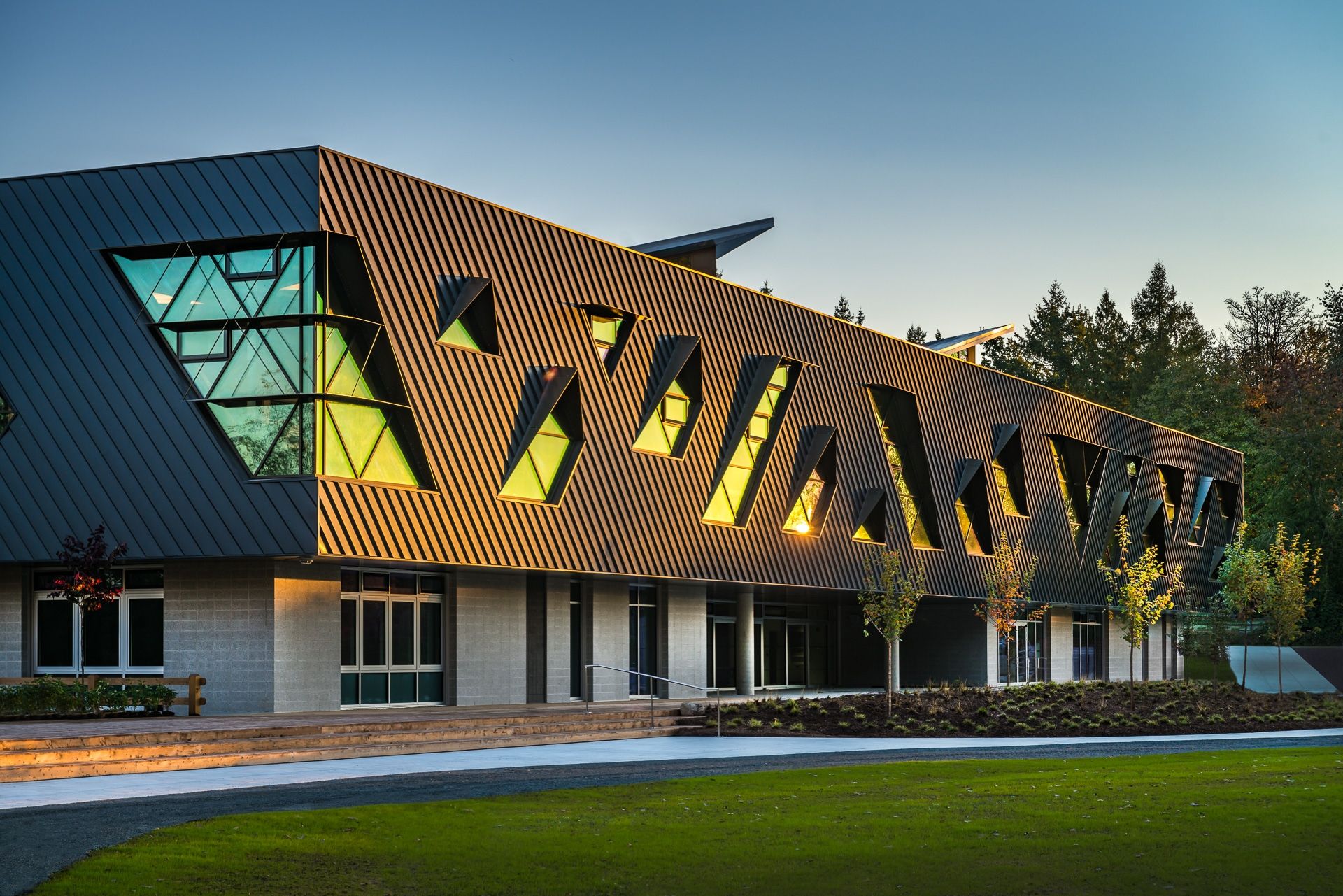 Clayton community center surrey vancouver curtain wall passivehouse aluminum window raico thermav 1