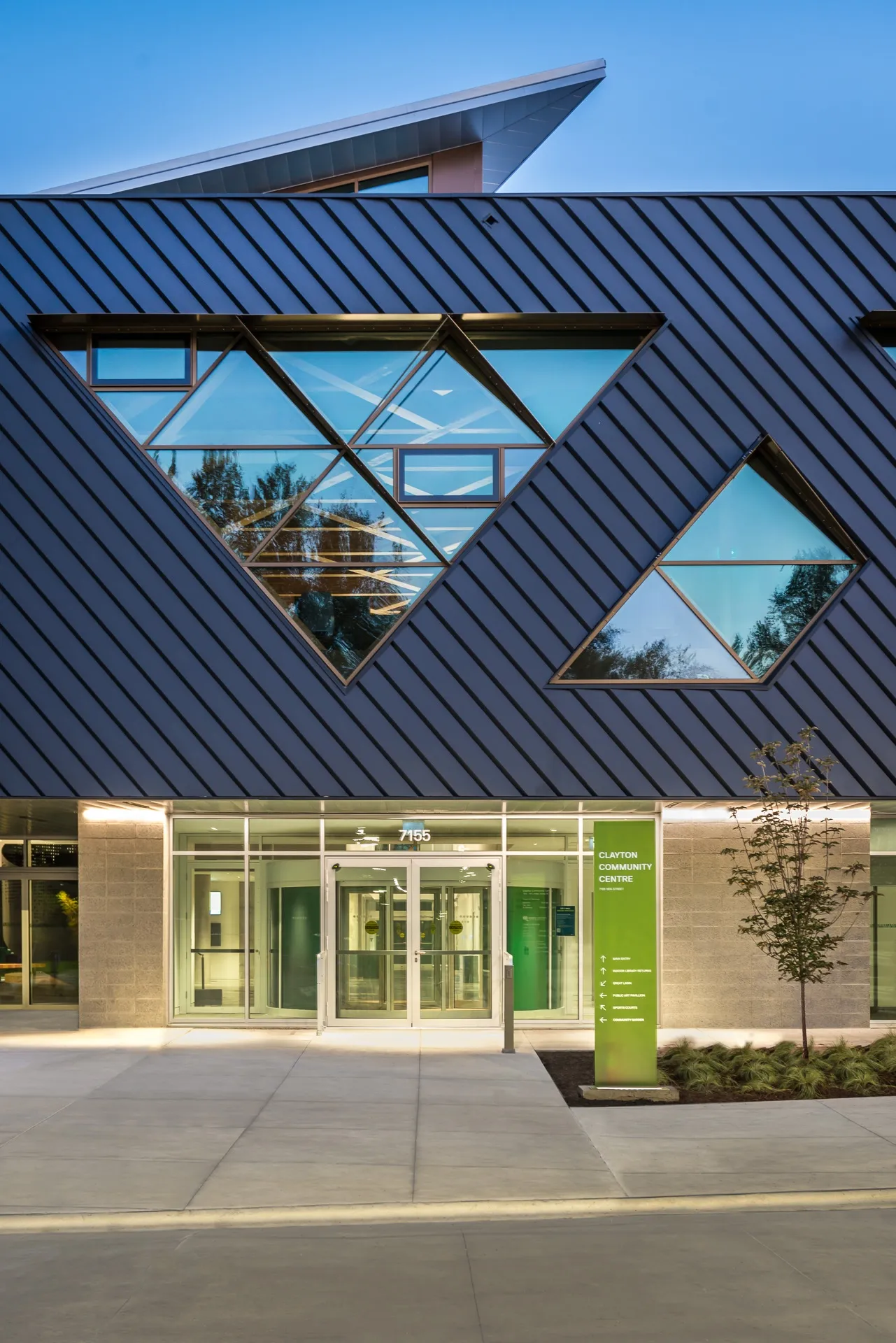 Clayton community center surrey vancouver curtain wall passivehouse aluminum window raico thermav 3
