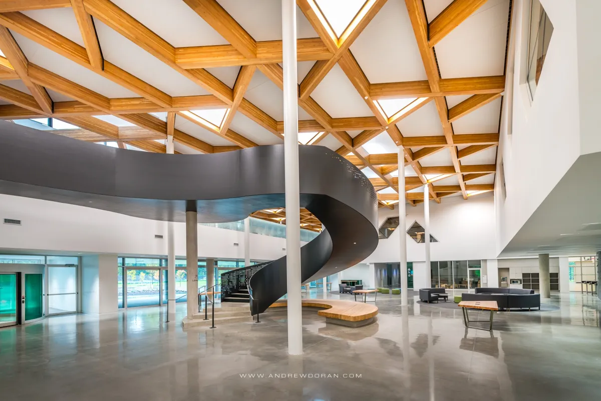 Clayton community center surrey vancouver curtain wall passivehouse aluminum window raico thermav 4