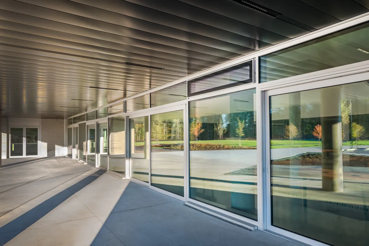Clayton community center surrey vancouver curtain wall passivehouse aluminum window raico thermav 5
