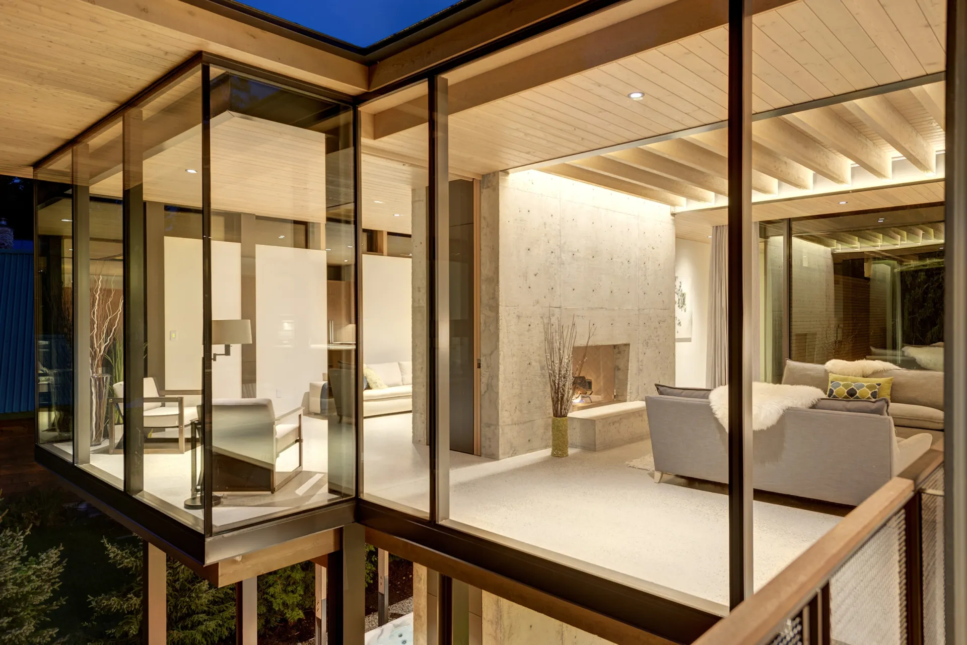 Whistler residence architecte curtain wall steel windows raico thermsi 4