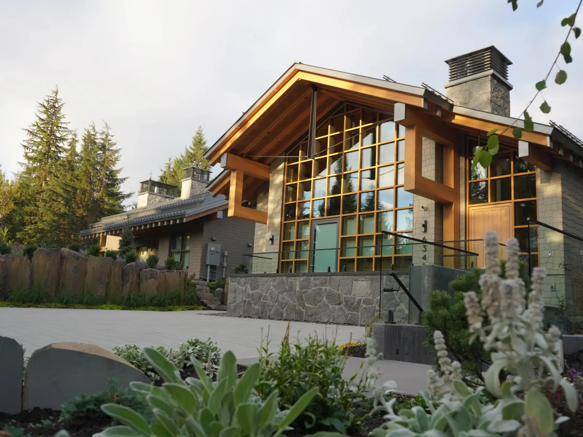 Whistler private residence raico timber curtain wall windows 1