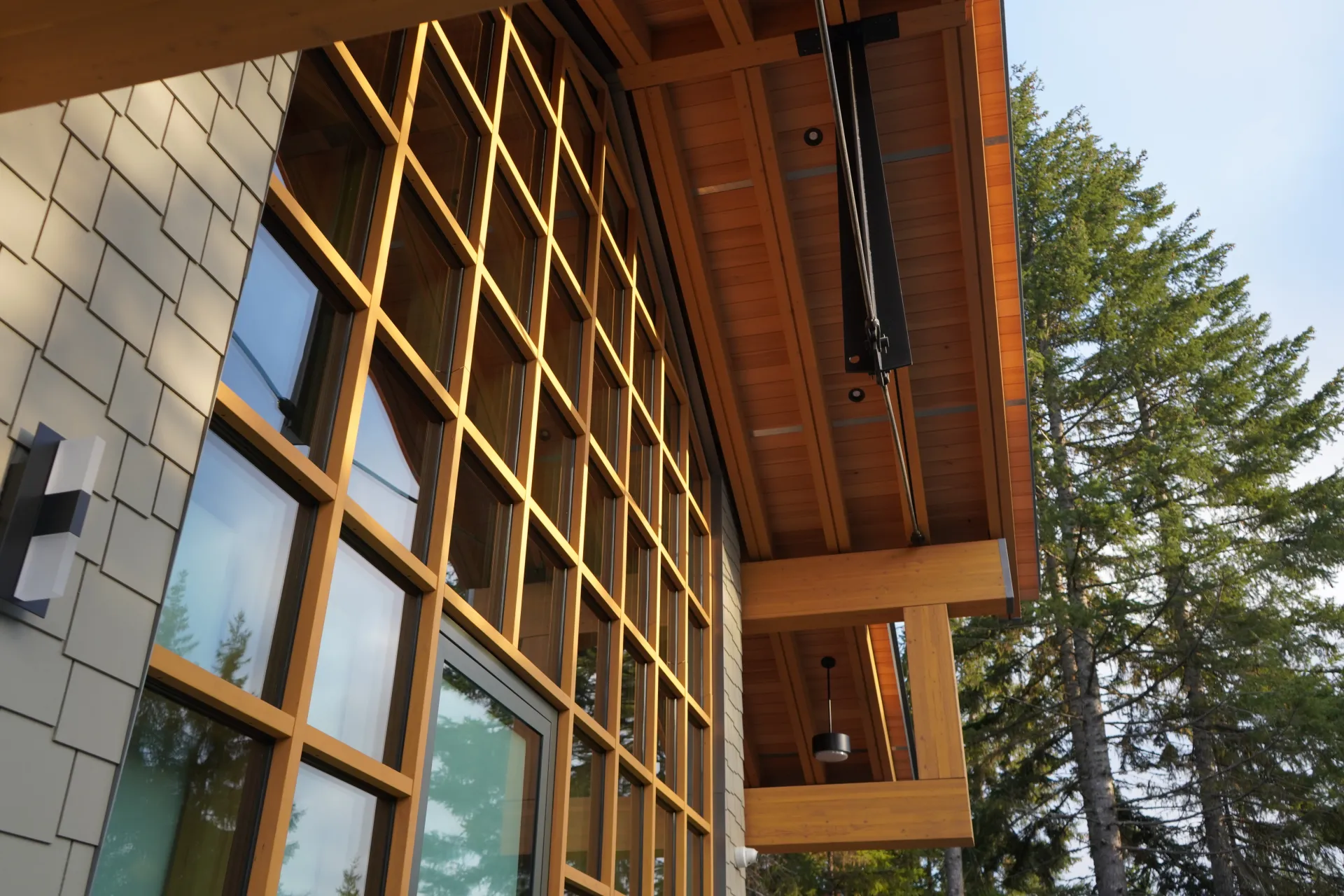 Whistler private residence raico timber curtain wall windows 3