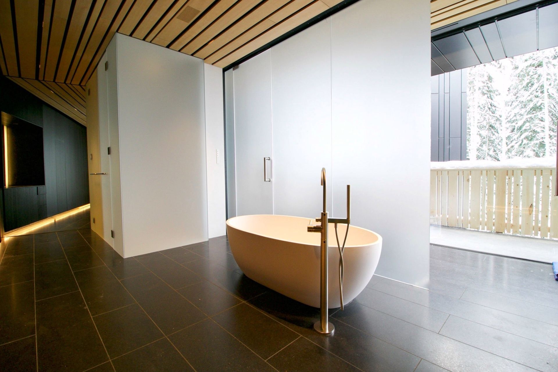 Whistler house shower glass luxury bathroom