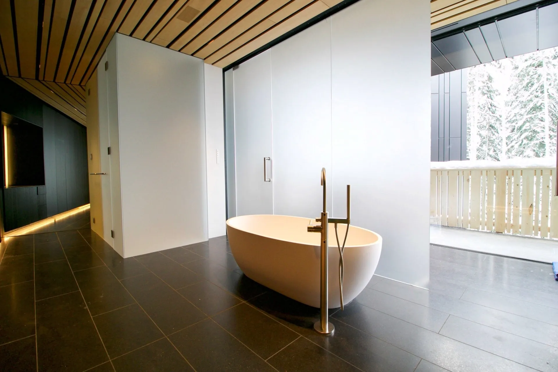 Whistler house shower glass luxury bathroom