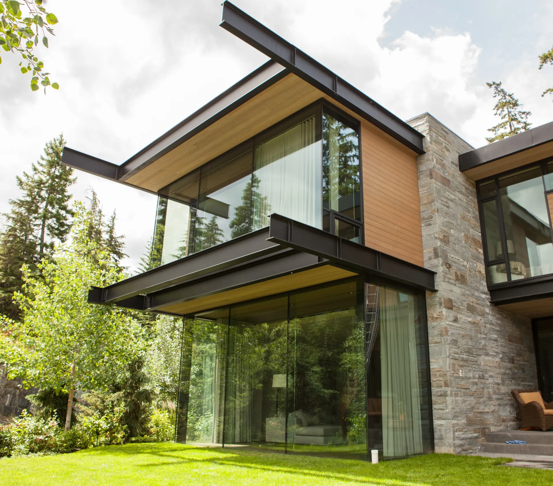 Whistler residence curtain wall raico therm ai glass fin 1
