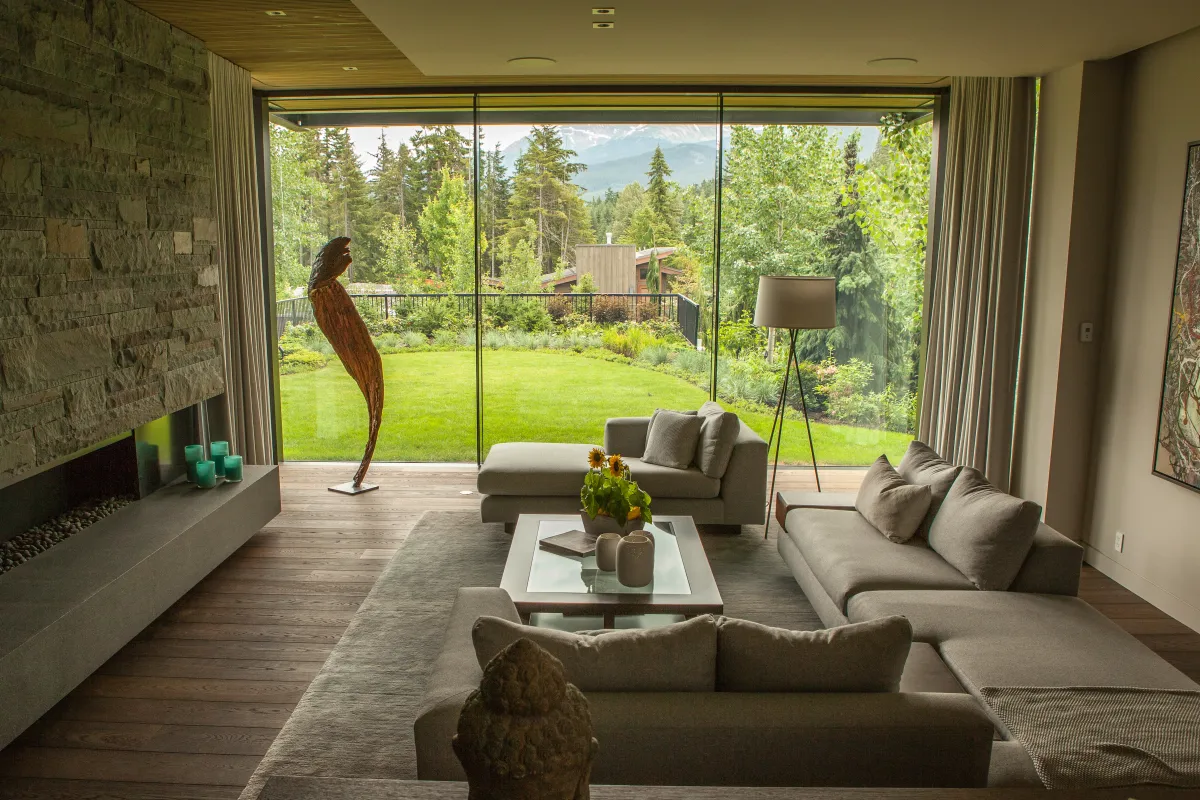 Whistler residence curtain wall raico therm ai glass fin 3