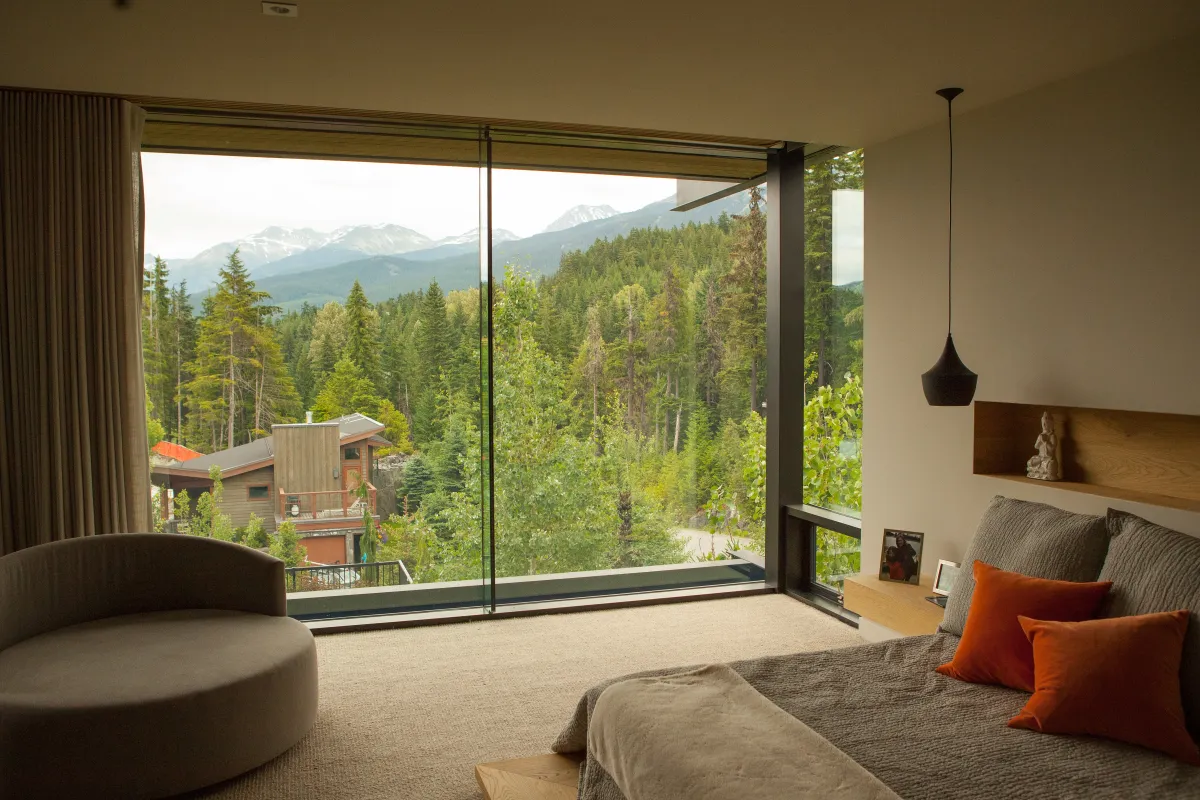 Whistler residence curtain wall raico therm ai glass fin 5