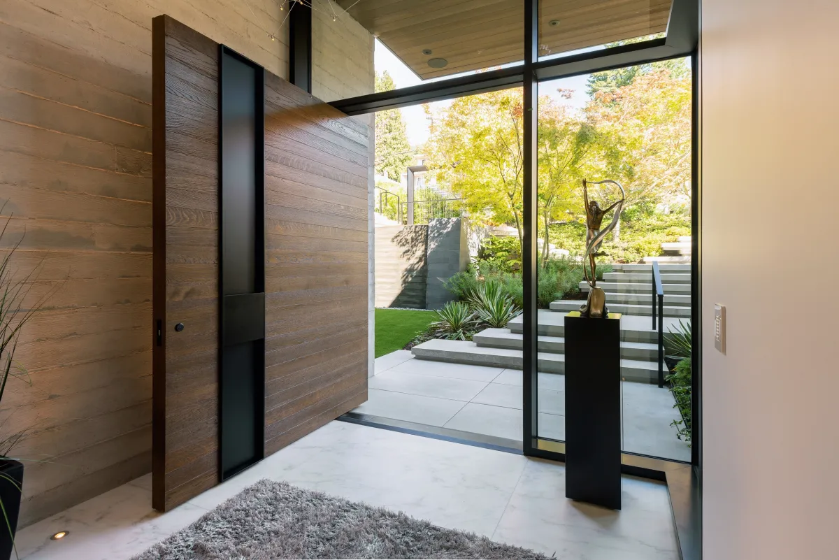 West Vancouver residence curtain wall raico thermai aluminum windows 5