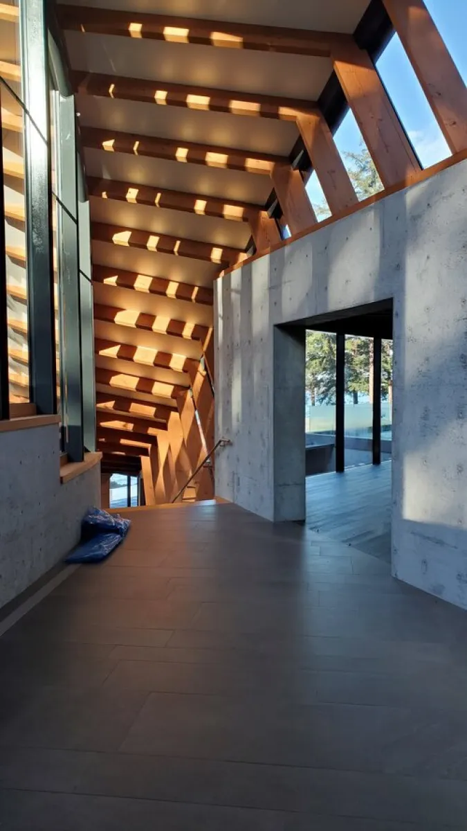 The cape bowen island raico therm HI curtainwall aluminum window 5