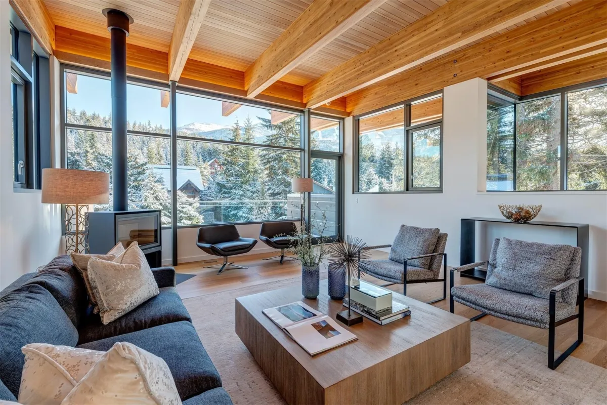 Whistler residence aluminum windows curtain wall raico therm ai 3