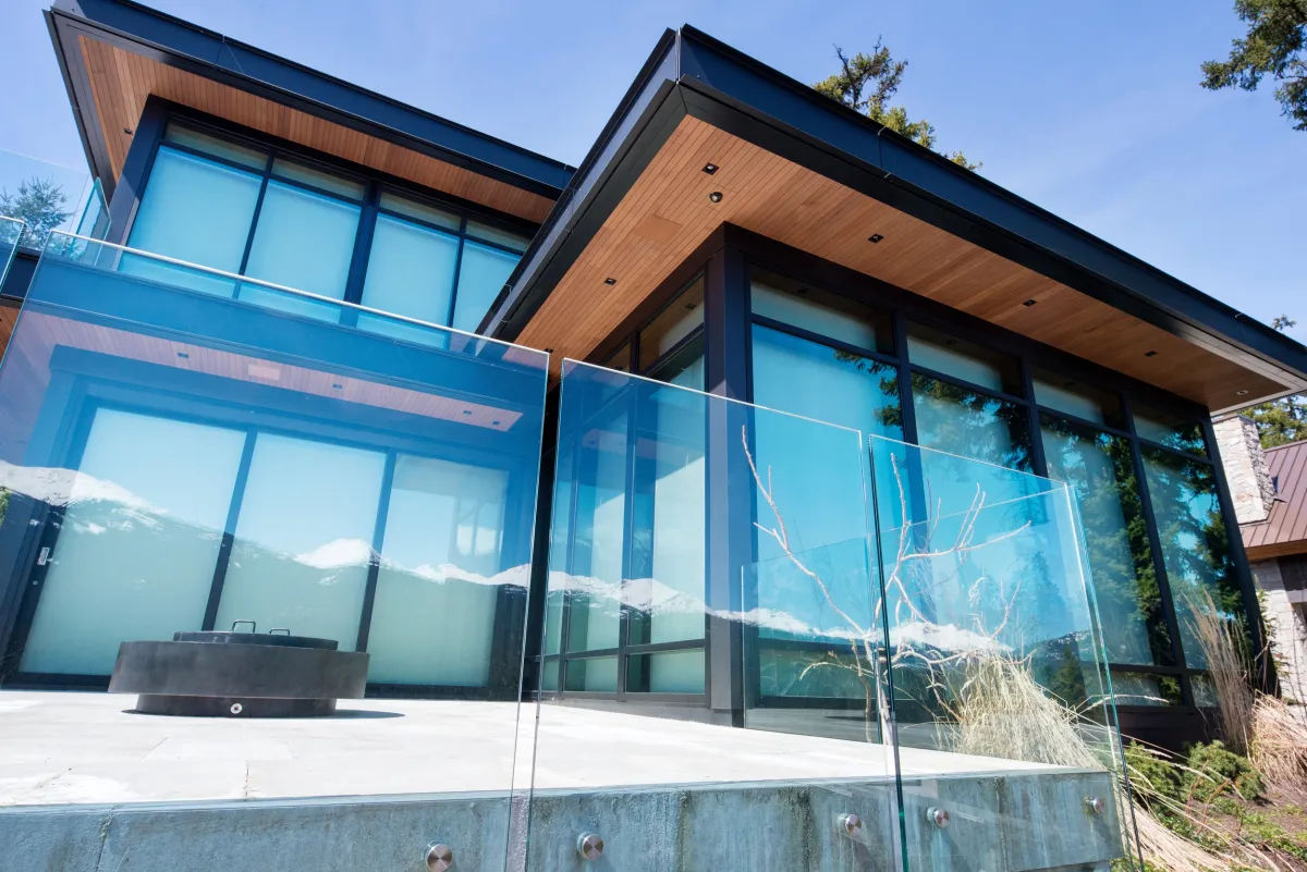 Residence whistler curtain wall aluminum windows raico therm ai 1