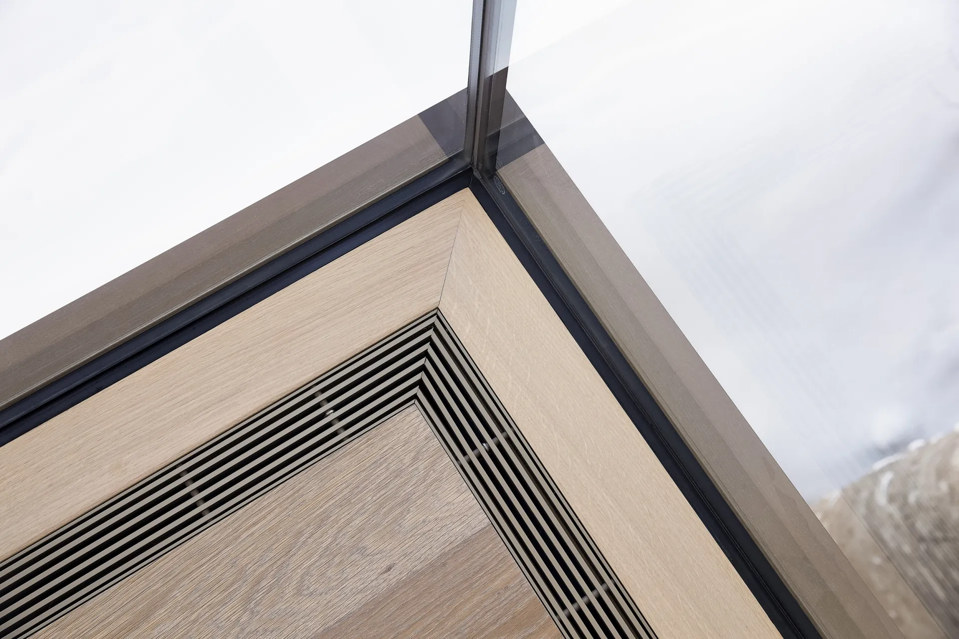 Whistler residence curtain wall raico thermhi wood windows 3